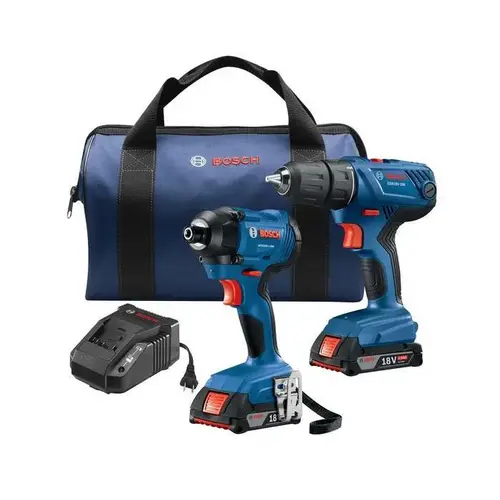 18 V Lithium-Ion 2-Tool Cordless Combo Kit, 1400lb Torque 18 V Lithium-Ion 2-Tool Cordless Combo Kit, 1400lb Torque