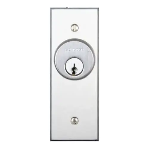 Jamb Style Momentary Keyswitch Satin Stainless Steel Finish Jamb Style Momentary Keyswitch Satin Stainless Steel Finish
