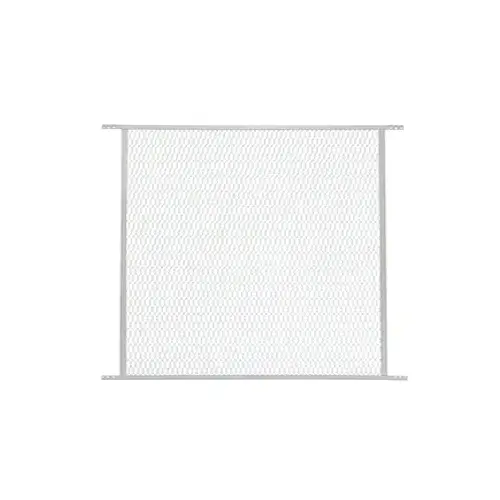 White 48" Aluminum Sliding Screen Door Grille White 48" Aluminum Sliding Screen Door Grille