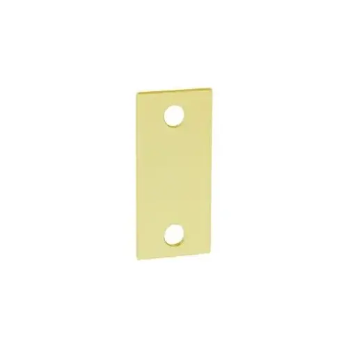 Hole Filler Plate for 2-1/4" X 1-1/8" Base Bright Brass Hole Filler Plate for 2-1/4" X 1-1/8" Base Bright Brass