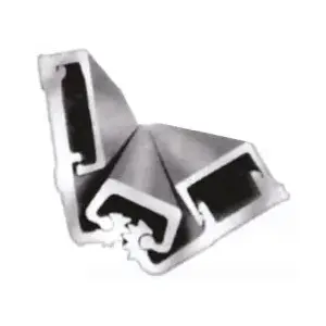 ABH A570HD C 83" ABH Aluminum Continuous Gear Full Surface Hinges, Clear Anodized