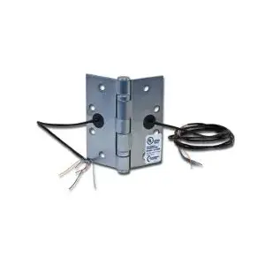 Command Access Technologies ETH-4W4545-626 4 Wire, 5-Knuckle Standard Weight Energy Transfer Hinge, Satin Chrome
