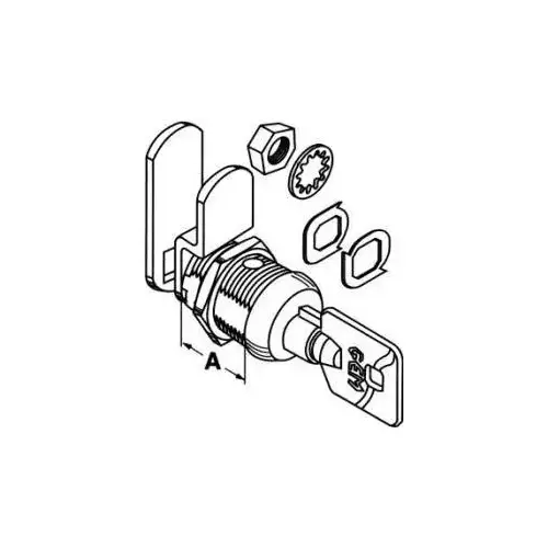 MFW1118 KA 27379 Tubular Cam Lock, 3 Chrome MFW1118 KA 27379 Tubular Cam Lock, 3 Chrome