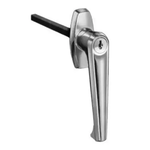 C8749-26D-KD L-Type Garage Door Handle Lock, 4" Spindle, Mounting Holes 1-1/2", Satin Chrome C8749-26D-KD L-Type Garage Door Handle Lock, 4" Spindle, Mounting Holes 1-1/2", Satin Chrome