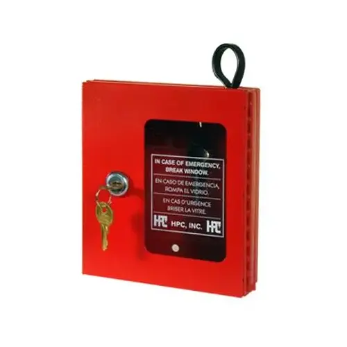 Emergency Key Box, Red Emergency Key Box, Red