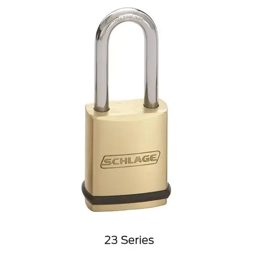 Brass Padlock Key-in-Knob 1-1/2" Shackle, Less Cylinder Brass Padlock Key-in-Knob 1-1/2" Shackle, Less Cylinder