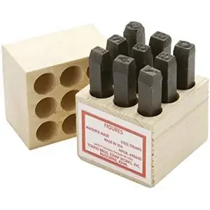 YOUNG BROTHERS 03091 Steel Stamp 1/8 Number Set