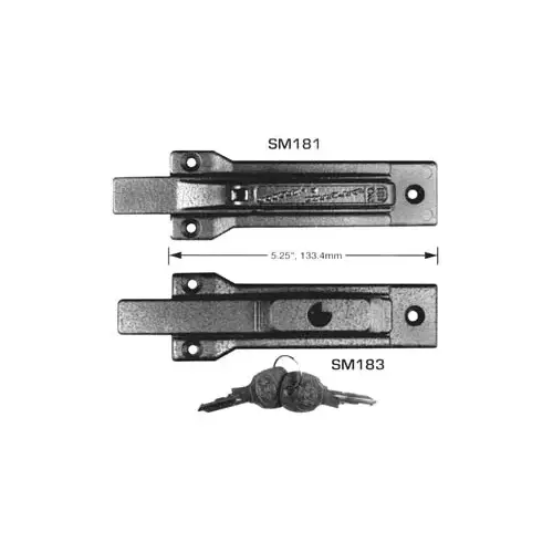 S&G NKL Sliding Mechanical Deadbolt, Less Strike