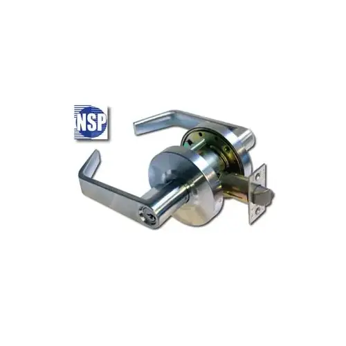 R CTL 26D Grade 2 Storeroom Lever, C Kwy, 2-3/8" Backset Satin Chrome