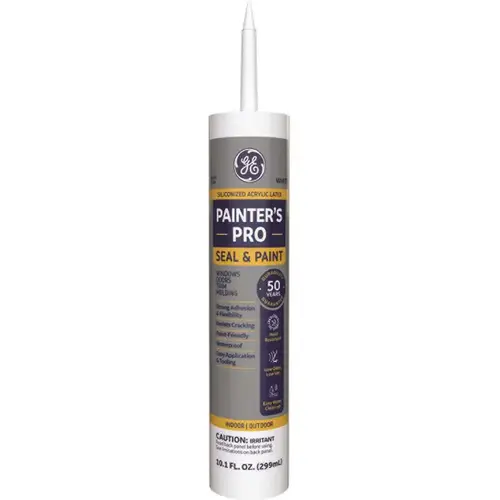 Painters Pro Seal & Paint 10oz White All-Purpose Acrylic Latex Sealant - pack of 12 Painters Pro Seal & Paint 10oz White All-Purpose Acrylic Latex Sealant - pack of 12