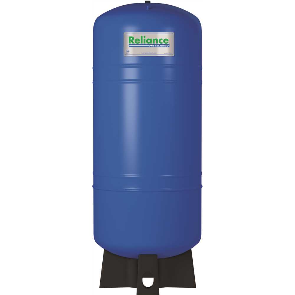 Reliance PMD-86 Pre-Charged Vertical Pressure Well Tank 86 gal Blue