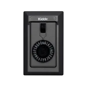 Kidde S5 000404 000404 KeySafe Permanent 5-Key Spin Dial Combination Key Box, Black