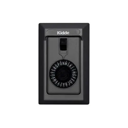000404 KeySafe Permanent 5-Key Spin Dial Combination Key Box, Black
