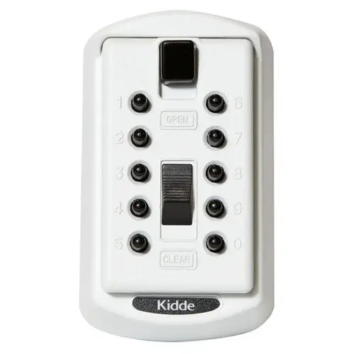 S6 KeySafe original 2-Key Slimline Lock Box, White