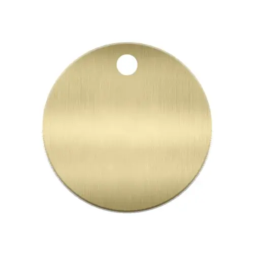 Brass Key Tag, 1-1/4" Diameter (60/pk)