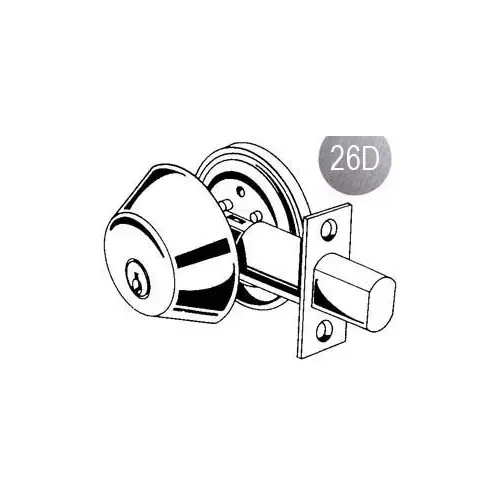 SINGLE CYL DEADBOLT, ADJUSTABLE BACKSET, SATIN CHROME FINISH,KWICKSET CHASSIS SINGLE CYL DEADBOLT, ADJUSTABLE BACKSET, SATIN CHROME FINISH,KWICKSET CHASSIS