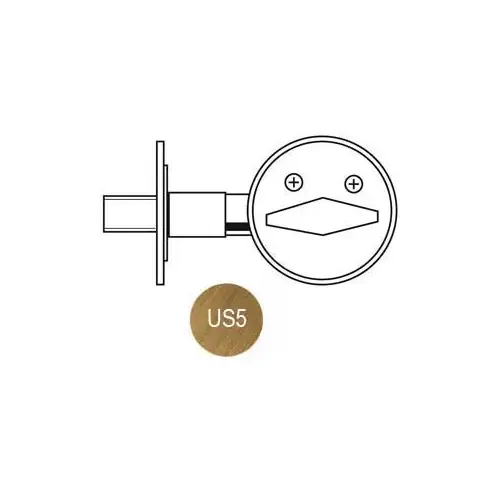 One-Sided Deadbolt, Thumbturnturn Only, Antique Brass (US5), 2-3/8" Backset One-Sided Deadbolt, Thumbturnturn Only, Antique Brass (US5), 2-3/8" Backset