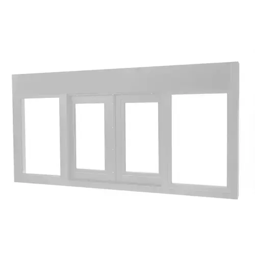 Bi Parting Automatic Drive Thru Transaction Window 3/4" Insulated Impact Resistant Storm Glass Glazing Clear Anodized Finish Bi Parting Automatic Drive Thru Transaction Window 3/4" Insulated Impact Resistant Storm Glass Glazing Clear Anodized Finish