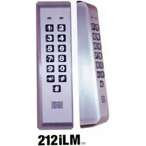 Commercial Access Solutions (IEI) IEI 212iLM-AL 212iLM-AL Indoor/Outdoor Mullion-Mount Keypad, Aluminum Stainless Steel
