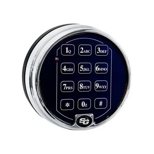 S&G Two Battery Keypad Only, Satin Chrome