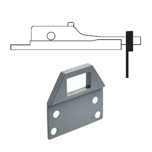 S&G #14 Surface Mount Strike for Standard Door, for 1881/1883 Deadbolts