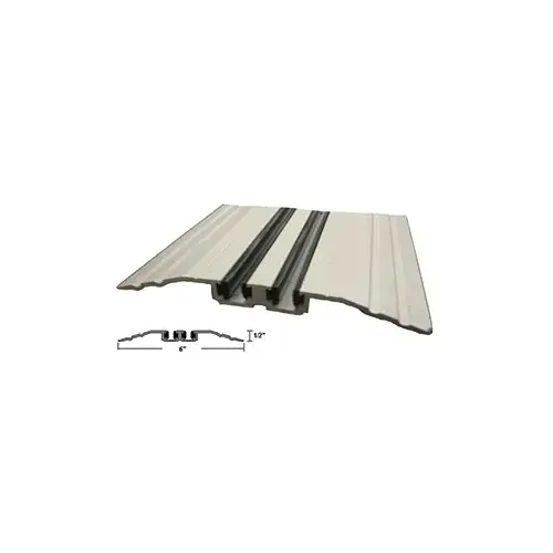 TAPERED THRESHOLD 6" CL W/VINY - 8ft TAPERED THRESHOLD 6" CL W/VINY - 8ft