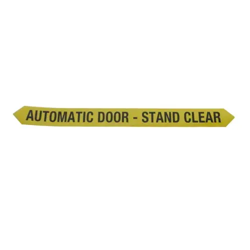 DECAL-STAND CLEAR/LONG YELLOW