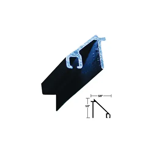 GLASS STOP BVLD W/VINYL BZ - 8ft GLASS STOP BVLD W/VINYL BZ - 8ft