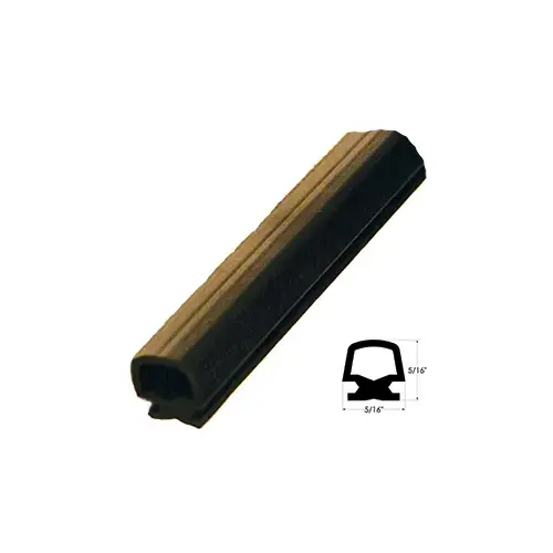 WEATHERSTRIP-VINYL-ICU BLK