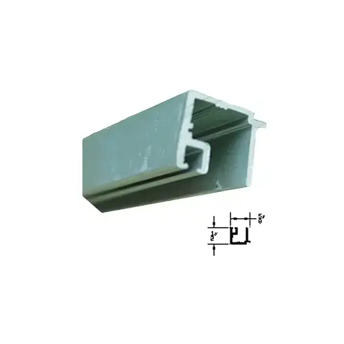 GLASS STOP W/VINYL 1/4" CL D/G - 4ft GLASS STOP W/VINYL 1/4" CL D/G - 4ft