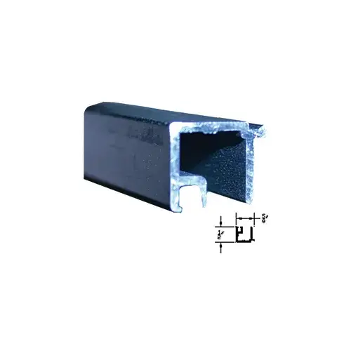 GLASS STOP W/VINYL1/4" BZ D/G - 8ft GLASS STOP W/VINYL1/4" BZ D/G - 8ft