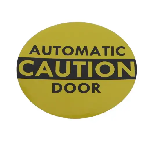 DECAL-CAUTION/ROUND YELLOW