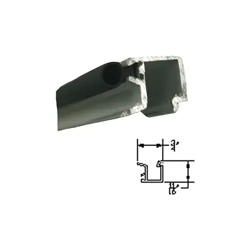 1/4" GLASS STOP W/VINYL-CL - 4ft 1/4" GLASS STOP W/VINYL-CL - 4ft