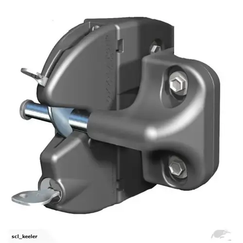 LokkLatch Round Chain Link Latch, EAK, Black