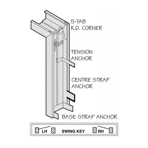 Standard Duty Door Frame, 5-5/8" Jamb Depth