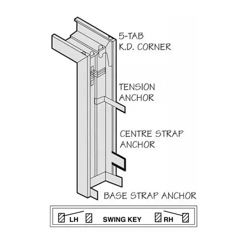 Standard Duty Door Frame, 5-5/8" Jamb Depth