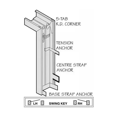Standard Duty Door Frame, 5-5/8" Jamb Depth