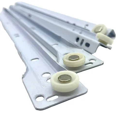 Bottom Mount Euro-Slide 20" White One Pack For One Cabinet