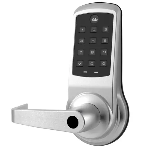 Cylindrical Lock with Keypad Trim Satin Chrome