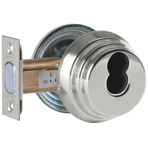 Grade 2 Double Cylinder Deadlock SFIC Prep Less Core Field Reversible Bright Chrome Finish Grade 2 Double Cylinder Deadlock SFIC Prep Less Core Field Reversible Bright Chrome Finish