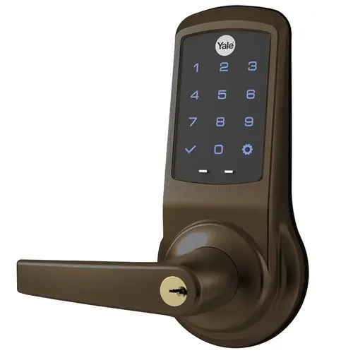 Cylindrical Lock with Keypad Trim Dark Oxidized Satin Bronze Cylindrical Lock with Keypad Trim Dark Oxidized Satin Bronze