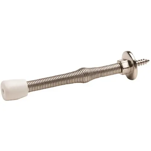Satin Nickel Light Duty Spring Door Stop