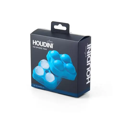 Houdini Ice Sphere Mould, 4-Compartment, Silicon, Blue, Dishwasher Safe: Yes Houdini Ice Sphere Mould, 4-Compartment, Silicon, Blue, Dishwasher Safe: Yes