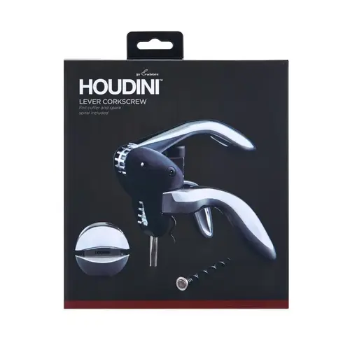 Houdini Lever Cork Screw, Stainless Steel, Silver Houdini Lever Cork Screw, Stainless Steel, Silver