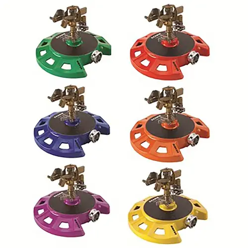 Impulse Sprinkler ColorStorm Metal Ring Base 5281 sq ft Assorted - pack of 6