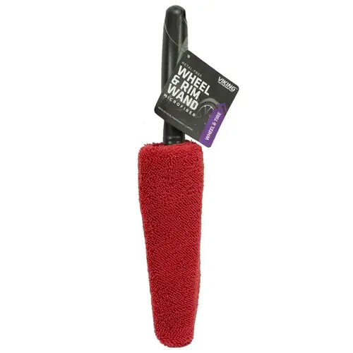 Premium Metal-Free Wheel & Rim Wash Brush Black/Red Premium Metal-Free Wheel & Rim Wash Brush Black/Red