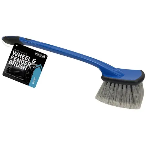 Bumper/Wheel Wash Brush 18" Soft Black/Blue