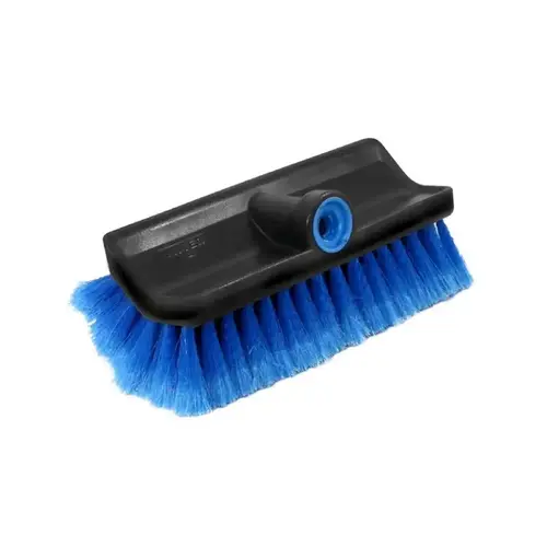 Multi-Angle Wash Brush 10" W Soft Bristle Black/Blue