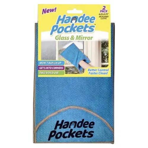 Cleaning Cloth Microfiber 6.25" W X 9.75" L Blue Pair Cleaning Cloth Microfiber 6.25" W X 9.75" L Blue Pair