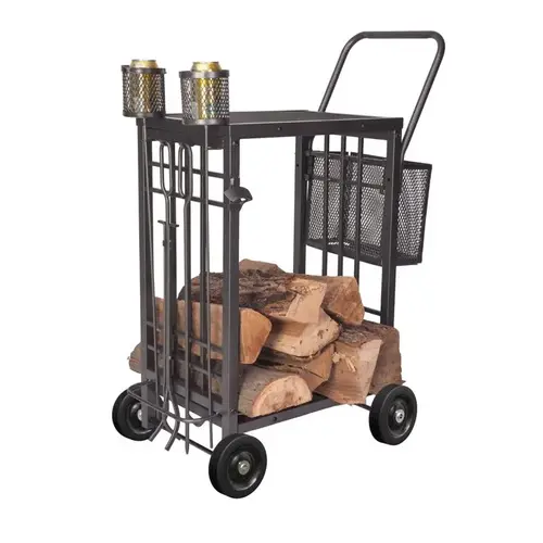 Campfire Caddy Black Steel Black Campfire Caddy Black Steel Black